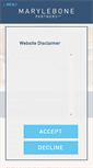 Mobile Screenshot of marylebonepartners.com
