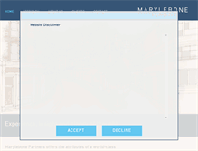 Tablet Screenshot of marylebonepartners.com